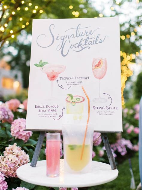 wedding signature drink margarita